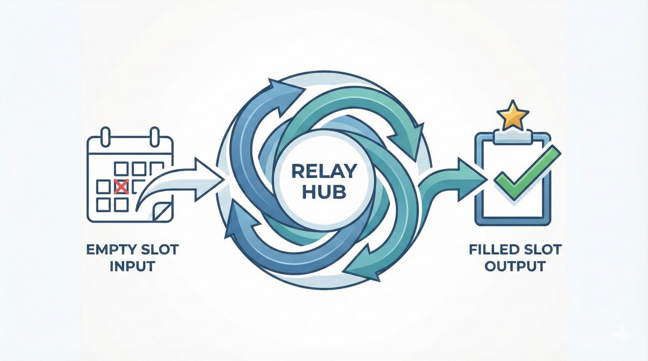Project Relay slot recovery visual.